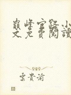 巅峰官路小说全文免费阅读无弹窗封面