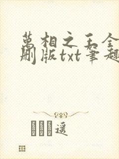 万相之王全本无删版txt笔趣阁