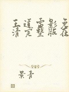 王道电影免费高清完整版在线观看