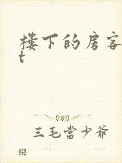 楼下的房客txt封面