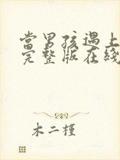 当男孩遇上后宫完整版在线观看