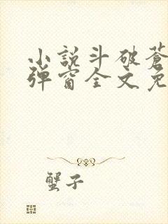 小说斗破苍穹无弹窗全文免费阅读封面