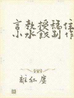 言教授稳住肉馅小水饺制作方法小说封面