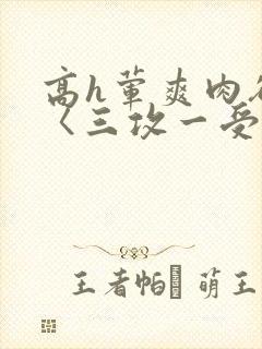 高h荤爽肉欲文〈三攻一受〉视频