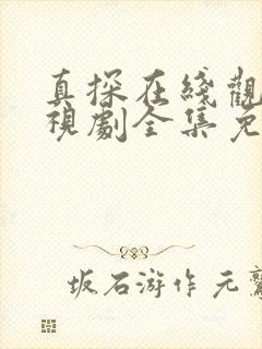 真探在线观看电视剧全集免费封面