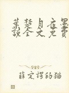 叶楚月夜墨寒小说全文免费最新章节