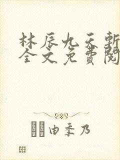 林辰九天斩神诀全文免费阅读笔趣阁