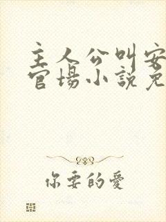 主人公叫安江的官场小说免费阅读封面