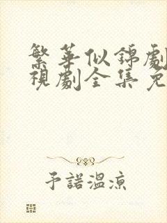 繁华似锦剧场电视剧全集免费观看