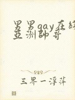 男男gay在线亚洲帅哥