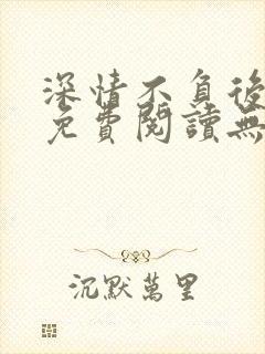 深情不负后小说免费阅读无弹窗最新章节封面