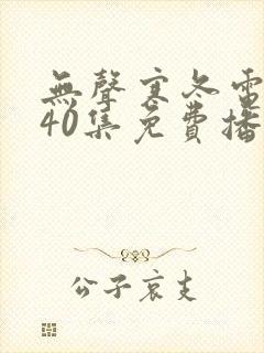 无声寒冬电视剧40集免费播放在线观看下载