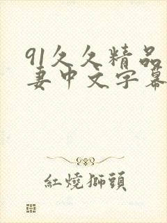 91久久精品人妻中文字幕封面