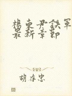 杨东尹铁军小说最新章节