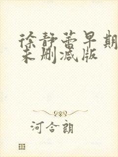 徐静蕾早期三级未删减版