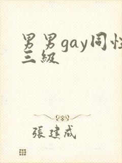 男男gay同性三级