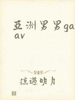 亚洲男男gay av