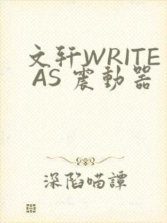 文轩WRITE AS 震动器