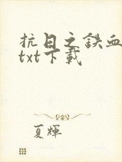 抗日之铁血战魂txt下载