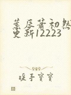 叶辰萧初然最新更新12223