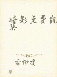 暗影免费观看全集