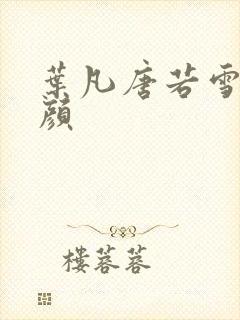 叶凡唐若雪宋红颜