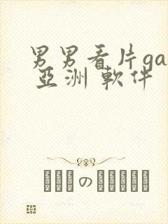 男男看片gay 亚洲 软件