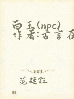 白玉(npc)作者:古言在线阅读笔趣阁