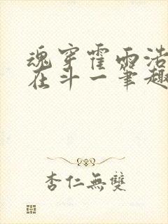 魂穿霍雨浩结果在斗一笔趣阁