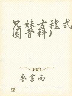 兄妹方程式(校园骨科)