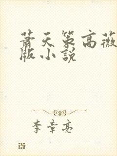 萧天策高薇薇正版小说