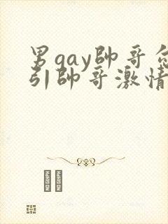 男gay帅哥勾引帅哥激情视频封面