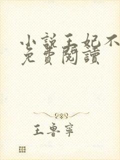 小说王妃不好惹免费阅读