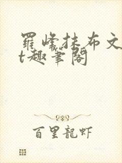 罗峰抹布文txt趣笔阁