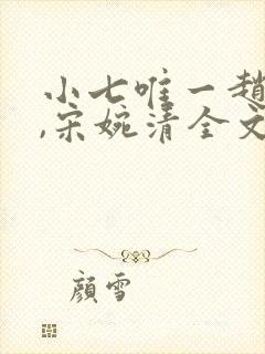 小七唯一赵振国,宋婉清全文阅读免费
