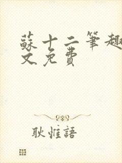 苏十二笔趣阁全文免费
