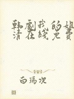 韩剧我的姐姐高清在线免费观看