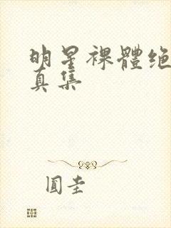 明星裸体绝版写真集