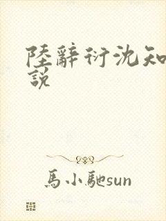 陆辞衍沈知语小说