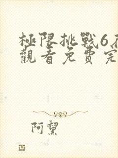 极限挑战6在线观看免费完整版封面