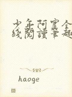 少年阿宾全文在线阅读笔趣阁