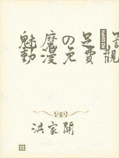 魅魔の足を罚す动漫免费观看