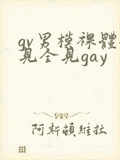 gv男模裸体全见全见gay