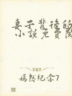 妻子背后的秘密 小说免费阅读