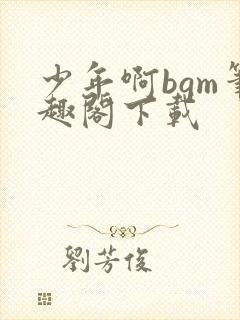 少年啊bgm笔趣阁下载