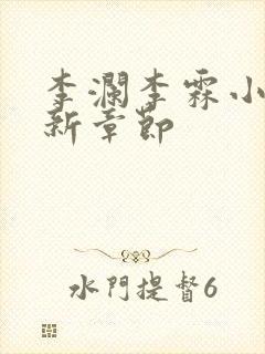 李澜李霖小说最新章节