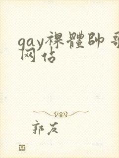 gay裸体帅哥网站封面