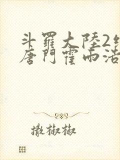 斗罗大陆2绝世唐门霍雨浩王冬儿