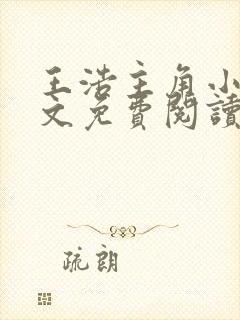 王浩主角小说全文免费阅读广袤