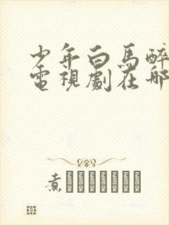 少年白马醉春风电视剧在哪里看